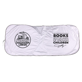 DPIL Logo + Quote Silver Car Shade