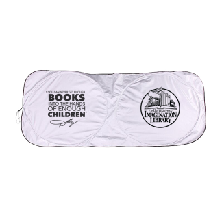 DPIL Logo + Quote Silver Car Shade