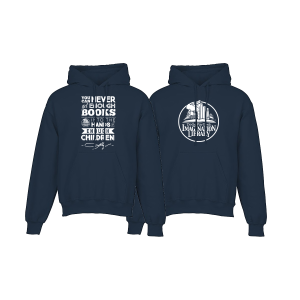 Printed Hoodie - Navy