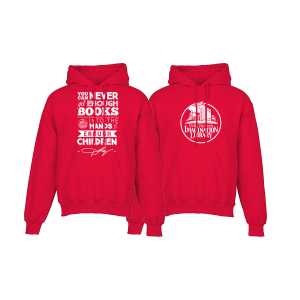 Printed Hoodie - Red